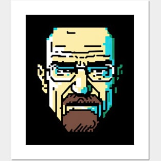 Walter white pixel Posters and Art